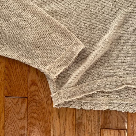 Beige tan cream caramel Free People long sleeve sweater - Picture 5 of 7